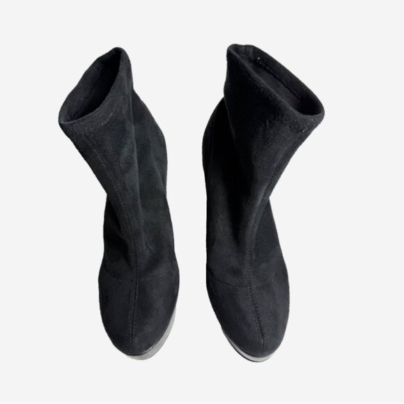 BCBGeneration “Kimba” Suede Platform Ankle Boots Size 10 Vintage Vibe - Picture 6 of 11